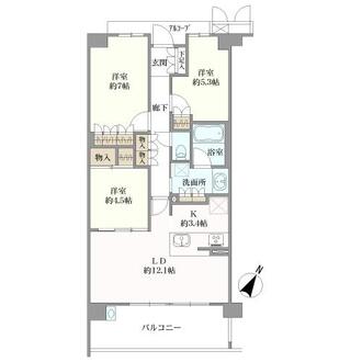 ヴィークコート一社の間取図