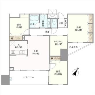 シティコーポ星ケ丘の間取図