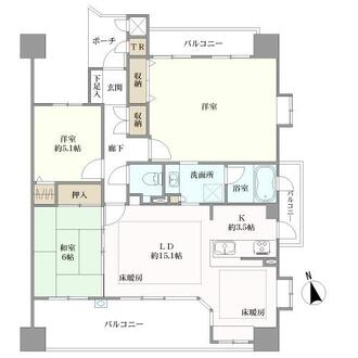 プリオール竹越の間取図
