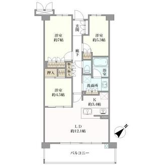 ヴィ―クコート一社の間取図