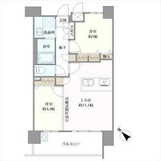 パルティール上社の間取図