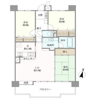 サンハウス春日井駅の間取図