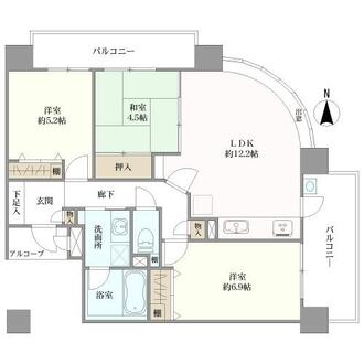 メロディーハイム楠葉６番館の間取図