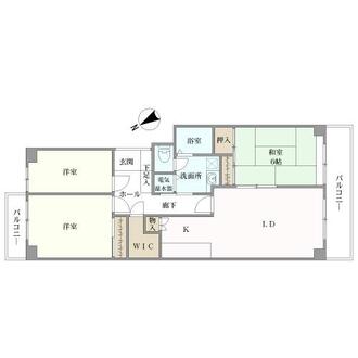 寝屋川東ファミリータウンの間取図