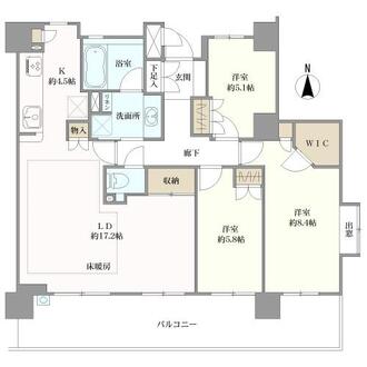 ザ・ライオンズ枚方御殿山の間取図