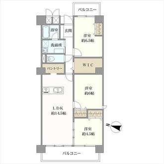 香里丘セントポリア弐号の間取図