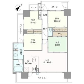 サーパスシティ廿日市地御前の間取図