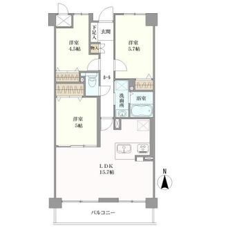 地御前ロジュマンの間取図