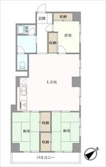 井ノ口ハイツの間取図