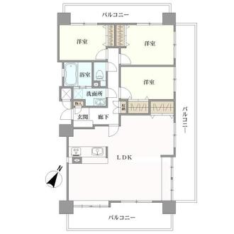 Ｌ・テーゼ祇園の間取図