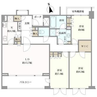 クラッシィハウス等々力の間取図