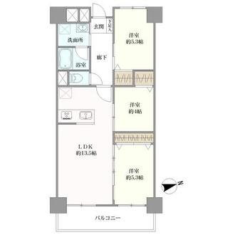 南砂町グリーンハイツの間取図