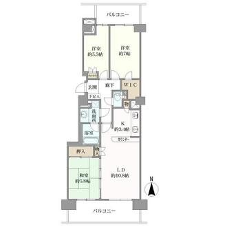 フォレストパーク四季彩の丘Ｄ棟の間取図
