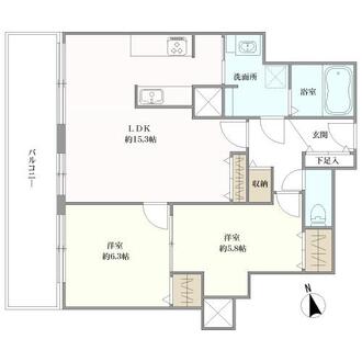 西早稲田パークタワーの間取図