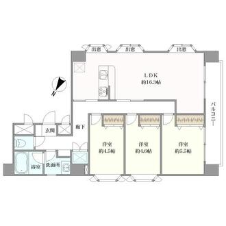 ライオンズマンション西日暮里第二の間取図