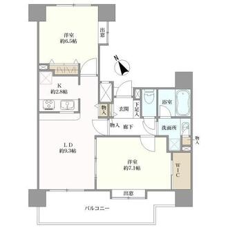 グランフラッツ北千住の間取図