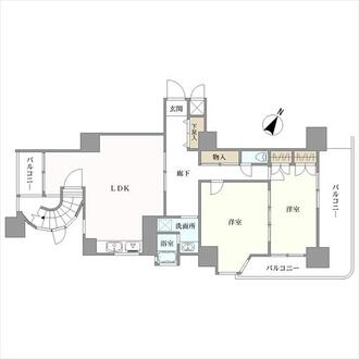 ラポール本蓮沼駅前の間取図