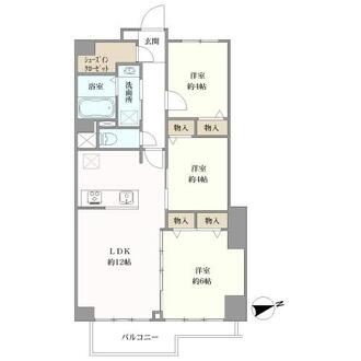 磯子センチュリーの間取図