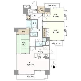 パーク・ハイム雪が谷の間取図