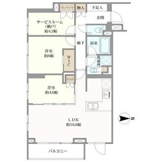ピアース等々力レジデンスの間取図
