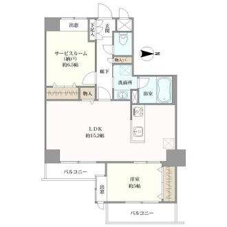 ライオンズマンション北千束の間取図
