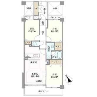ライオンズマンションマキシム桜坂ＩＩの間取図