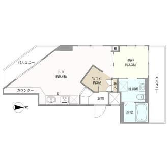 狛江マンションの間取図