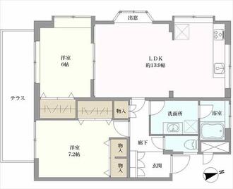 ハイツ武蔵野の間取図