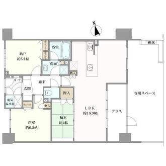 グレイスロワ鞍馬口の間取図