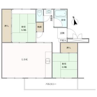大正団地の間取図