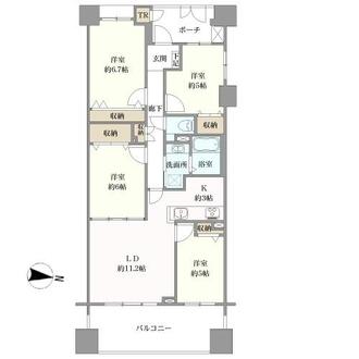 クレッセント鶴見中央シーズニアの間取図