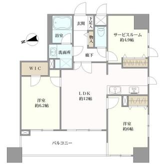 マイキャッスルセンター北ＩＩＩの間取図