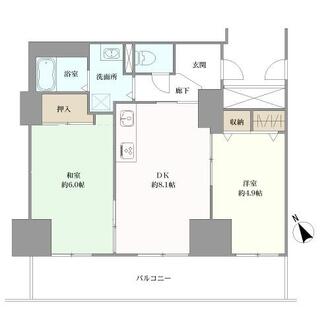 ローレルハイツ神戸１号棟の間取図