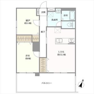 グランドシヤトー板宿クツクタウンの間取図