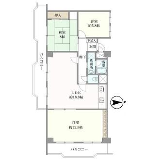さんくれーる湊川の間取図