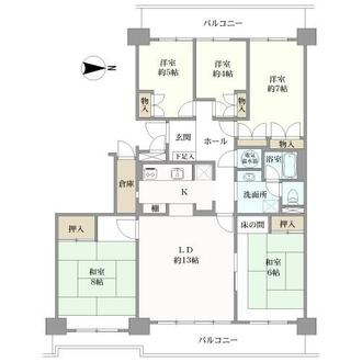 南柏パークハウスの間取図