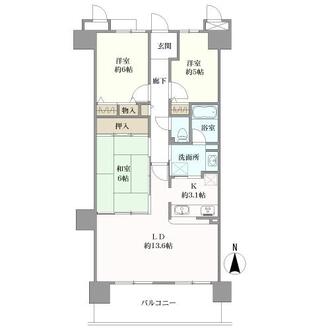サンシティ西京極１番館の間取図