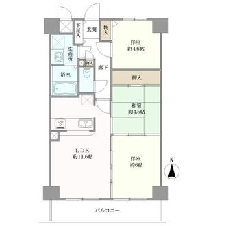 セントフローレンスパレス桂の間取図