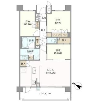 セントフローレンスパレス京都太秦天神川の間取図