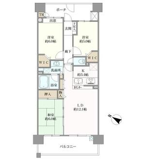 リボンシティレジデンスの間取図