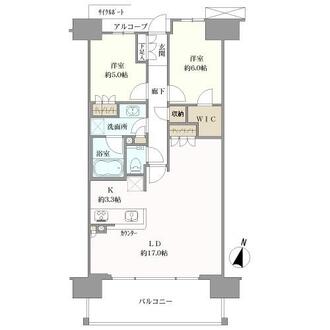 シティハウス東京森下の間取図