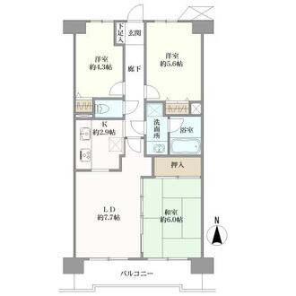 コスモパーク川口の間取図