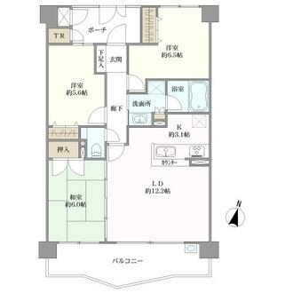 オリオンビュー鴨川の間取図