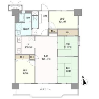 スペリアシティ名南アネックスＩの間取図