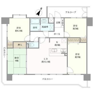 ユーハウス東枇杷島の間取図