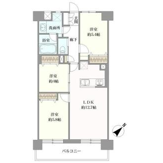 コアマンション香椎南の間取図