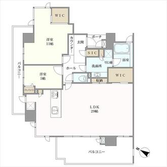 ＣＬＵＢ　ＴＨＥ．薬院ステーションタワー　の間取図