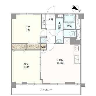 福岡高宮マンションの間取図