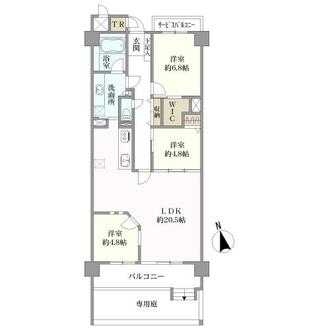 西福岡マリナタウンウエーブコースト４番館の間取図