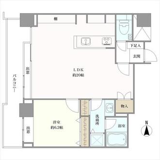 ネクサス百道レジデンシャルタワーの間取図